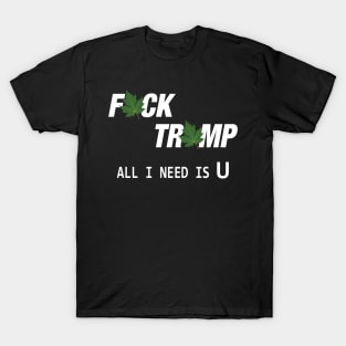 Fuck Trump All I Need Is U T-Shirt